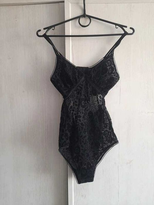 Sexi czarne koronkowe body rozm XS Cubus