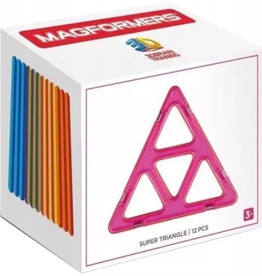 Klocki magnetyczne. Trójkąty. Dante