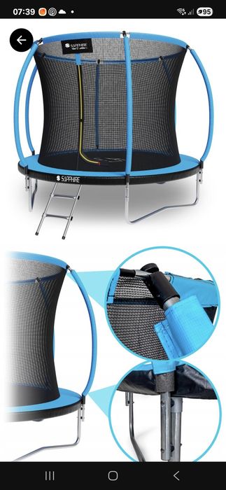 Siatka do trampoliny sapphire 10 ft
