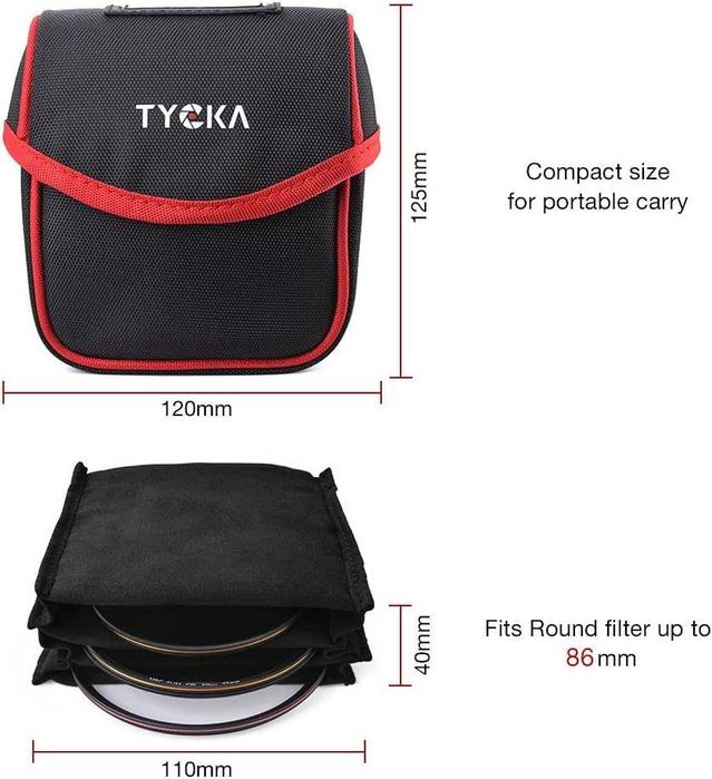 Bolsa para filtros até 86mm