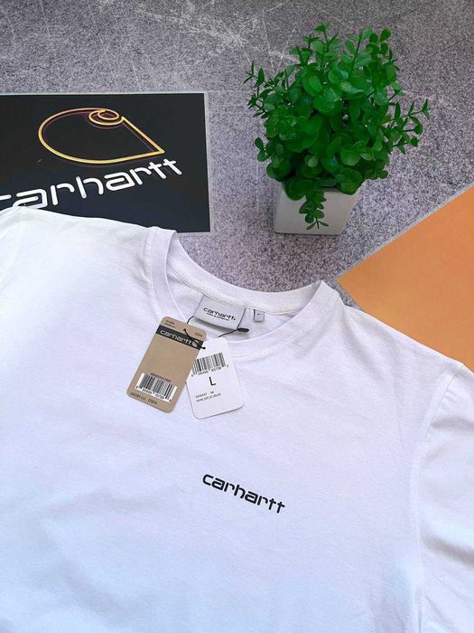 Біла Футболка Carhartt з бірками (кархарт)
