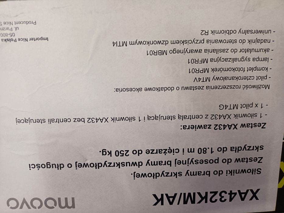 Siłowniki do bramy Dwuskrzydłowej