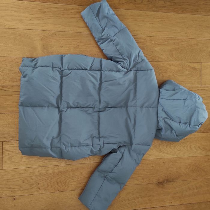 130 NOWY Zara puchówka płaszcz płaszczyk zimowy niebieski puch pierze