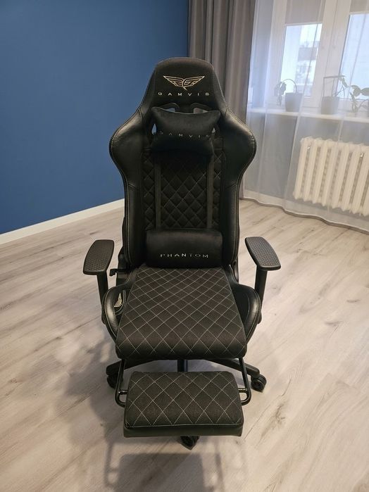 Fotel Gamingowy Phantom Złoty