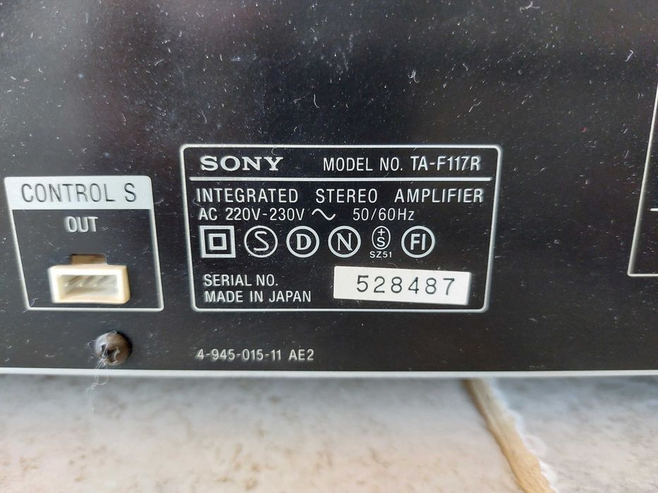 Sony amplificador HIFI  TA-F117R