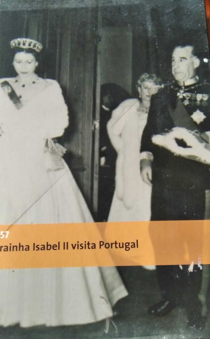 Fotografia Cliche Bobone; Rainha D. Amelia Manuel De Arriaga George VI