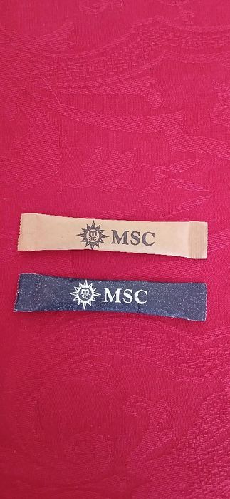 Pacotes/sticks de açúcar Cruzeiros MSC