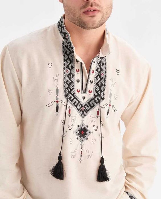 Сучасна чоловіча вишита сорочка вишиванка, вишиванки мужская вышиванка