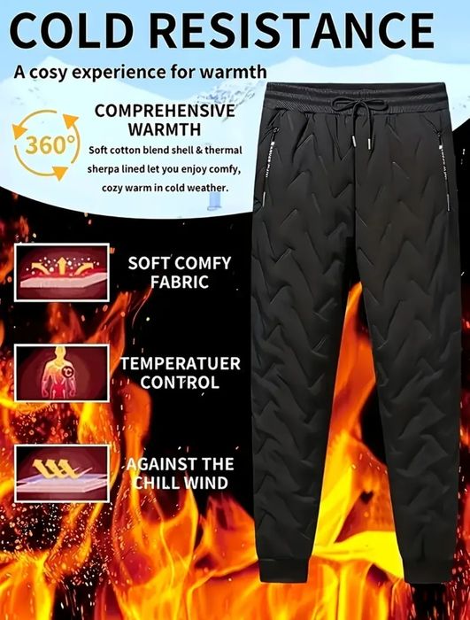 Теплые Джоггеры на Флисовый Подкладке XL