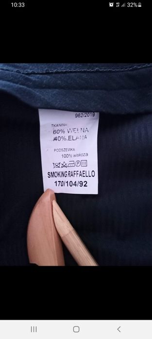 Smoking/Garnitur ślubny 170cm