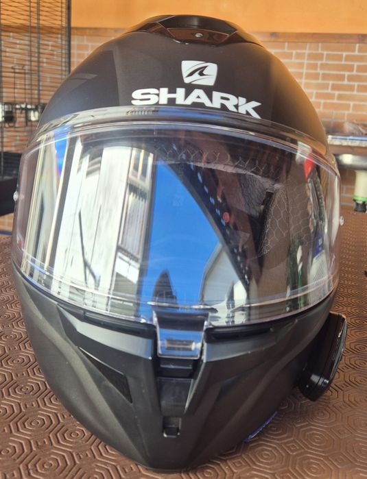 Capacete shark spartan gt elegen  L  carbono com intercomunicador card