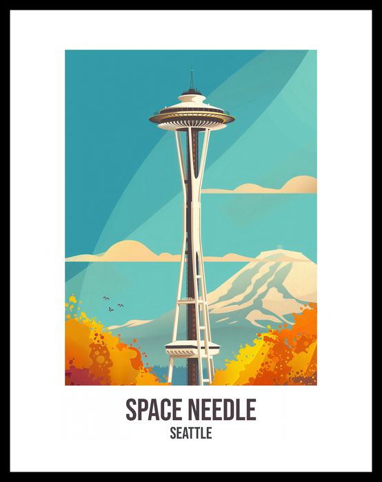 Plakat 30x40cm Space Needle