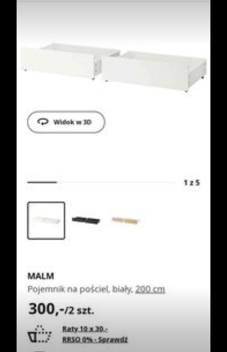 Łóżko małżeńskie 180-200 IKEA plus dodatki