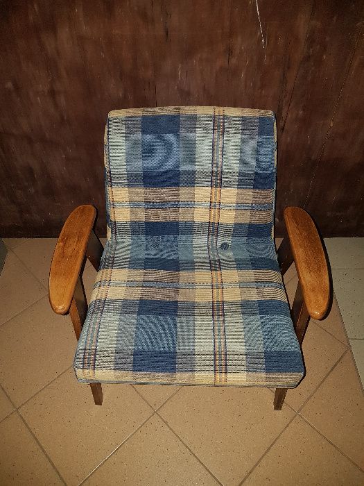 Fotel Chierowski 366 PRL 2szt. + wersalka