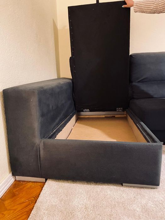 Sofá com bancos extra