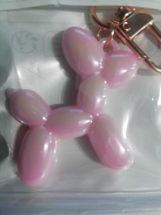 Porta-chaves forma de cão balão simples