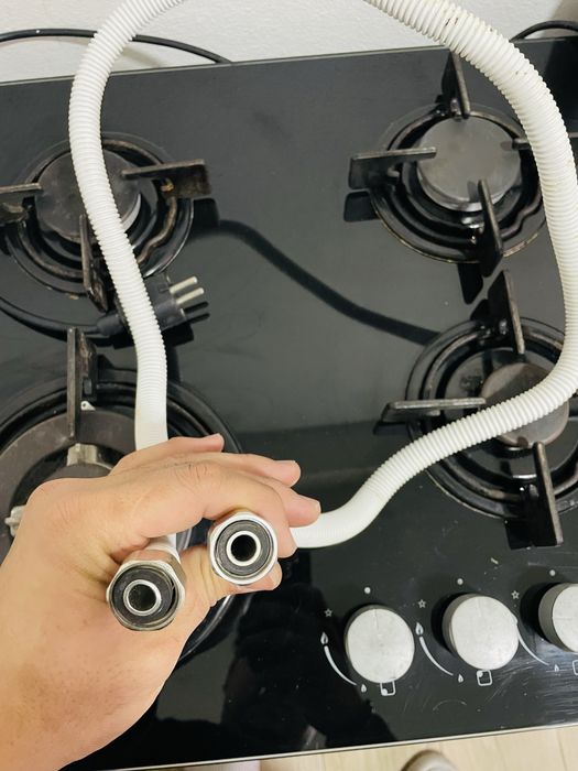 Placa de fogao a gás usado