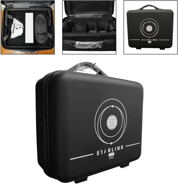 Kit Starlink Mini + Mala Rígida de Proteção com Espuma de Alta Qualidade (Hard Case)