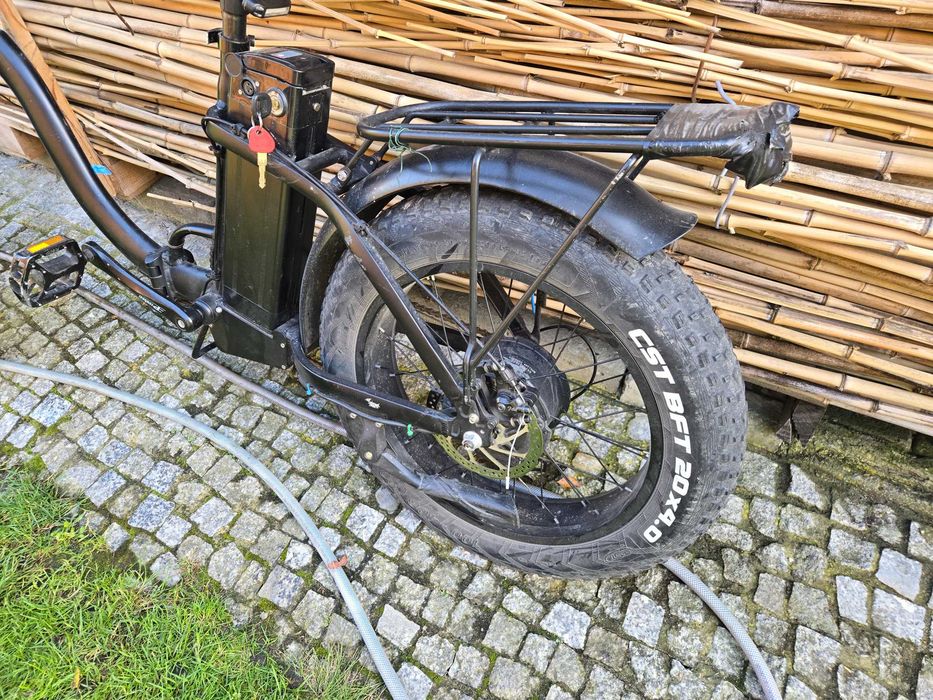 rower elektryczny fatbike składany na części