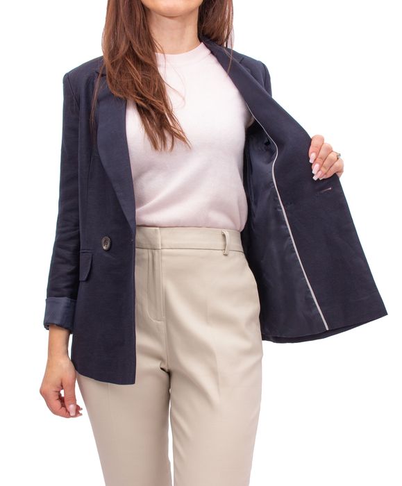 Marynarka Damska Żakiet Damski Lniany elegancki 38