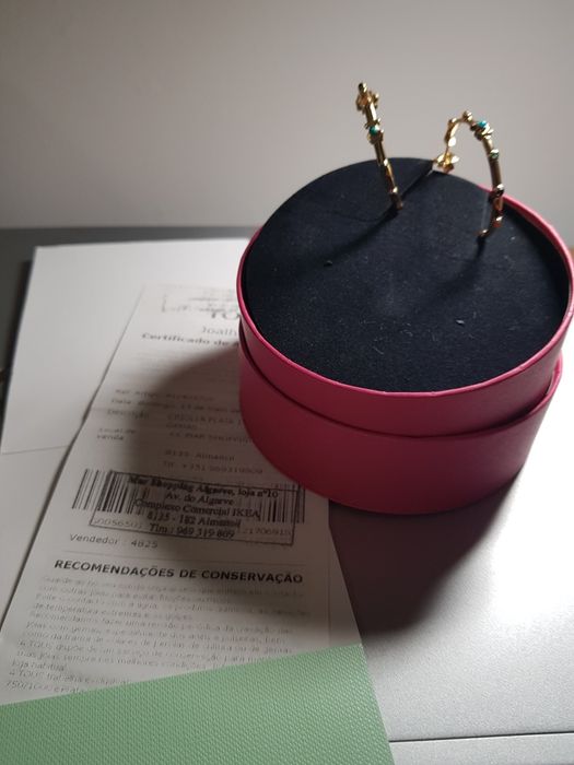 Argolas Tous prata vermeil com gemas