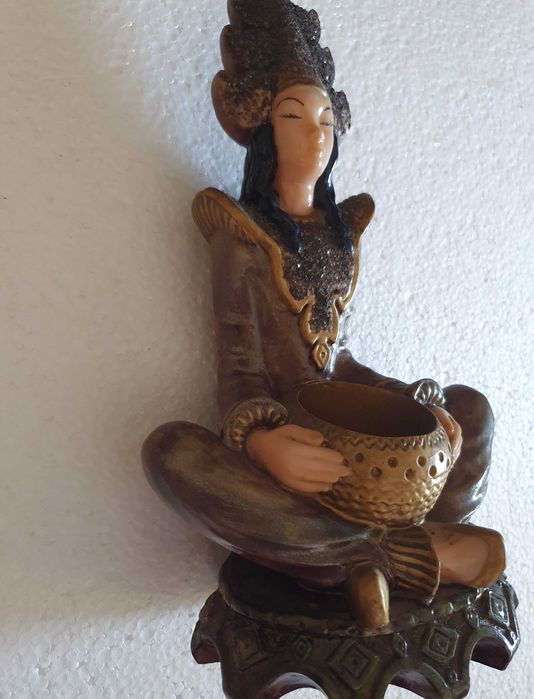 Deusa Shiva - magnífica estatueta  Hindu, 28cm - Anos 70