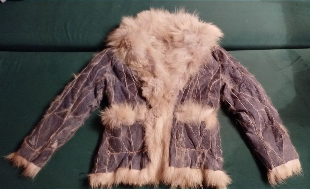 Futro z królika angorskiego.