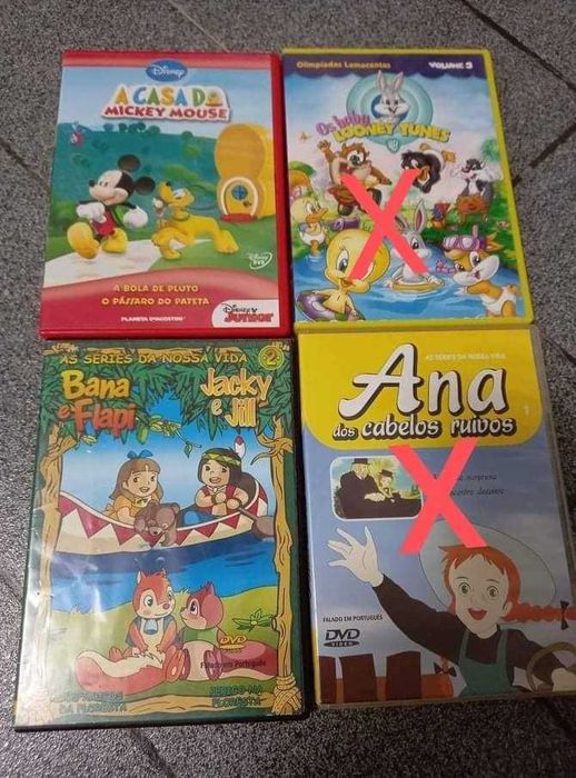 2 DVD para crianças