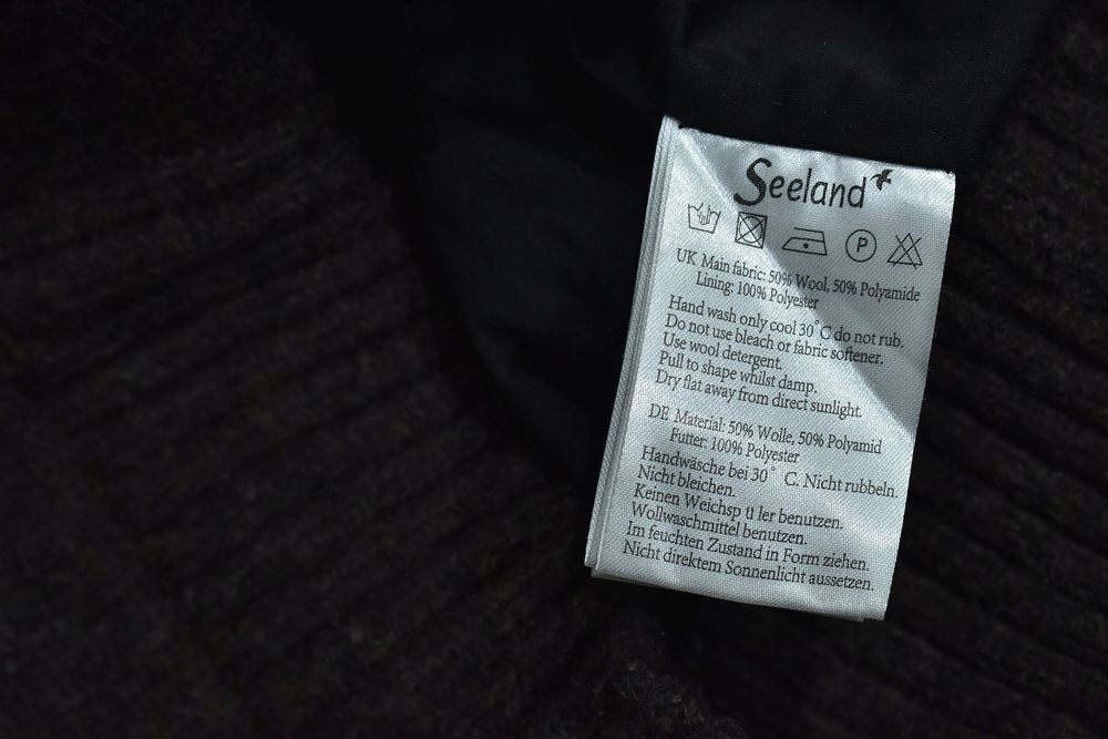 Seeland Męski Wełniany Sweter Myśliwski Windbeater L