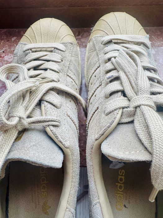 Adidas Superstar 80s Cork W 38,5 – beżowe, zamszowe, vintage