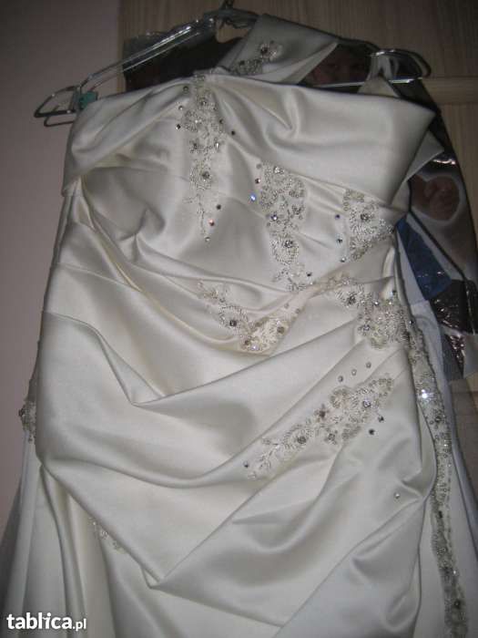 SUKNIA slubna ecru idealny stan