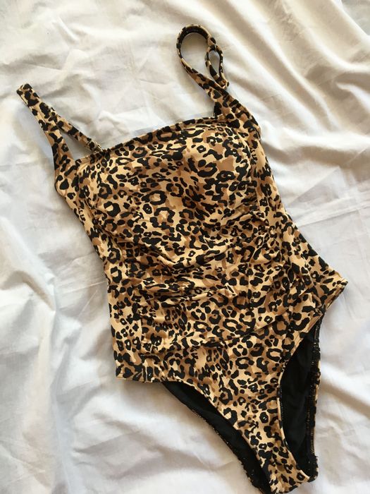 H&M XS, kostium kąpielowy w cętki, jednoczęściowy, 160-165 cm