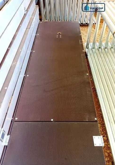 Plataformas de Alçapão em Alumínio p/ Andaime Europeu - Novo