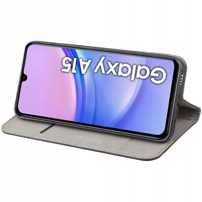Etui Smart Magnet do Samsung Galaxy A15 4G / A15 5G + Szkło Hartowane