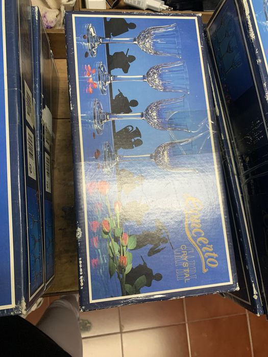 Conjunto de copos crapy cristal italy