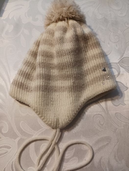 22*Czapka dla dziewczynki na 2-3 latka