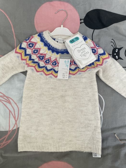 Primark набір, костюм Сукня туніка плаття вʼязане + колготки