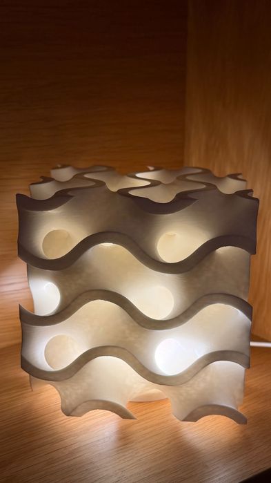 Candeeiro Mesa Design Escultural Efeito Coral