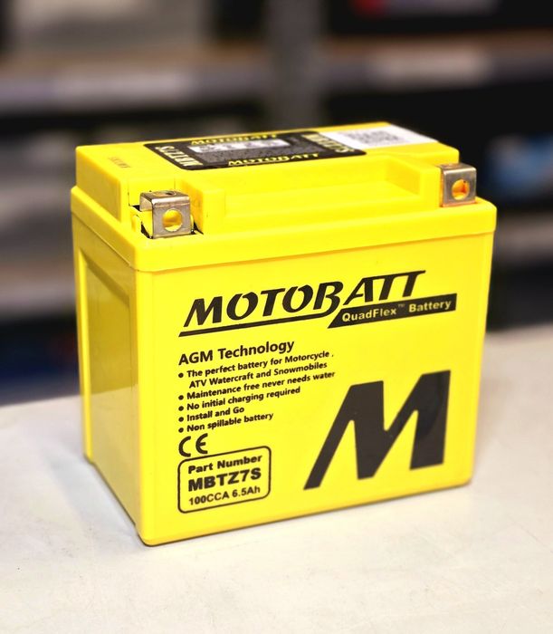 Akumulator motocyklowy AGM MOTOBATT 12V 6,5Ah MBTZ7S ytz7s-bs