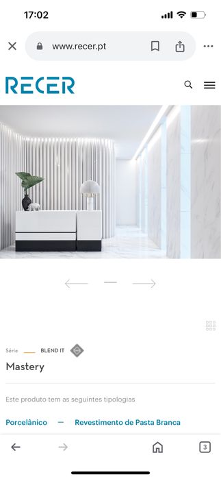 Revestimento cerâmico Recer Mastery 60x60