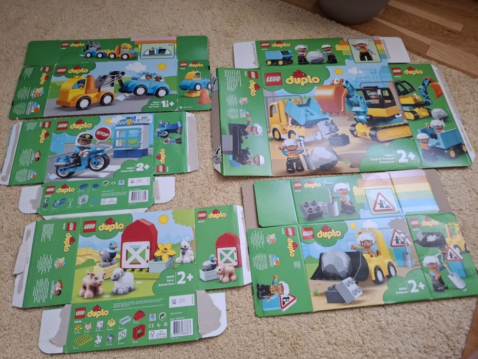 Pudełka Lego Duplo 5 sztuk