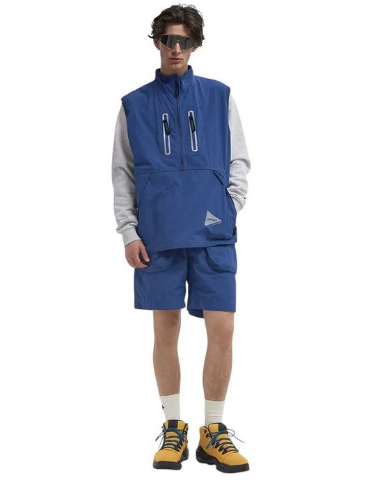Жилет Gramicci x And Wander Brushed Nylon Vest Blue