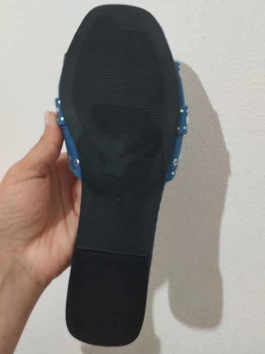 Chinelos ganga azul novos