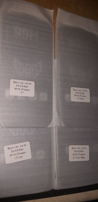 iPhone 17,17 Pro,17 Air Защитное Стекло Олеофобка Плотность 9H