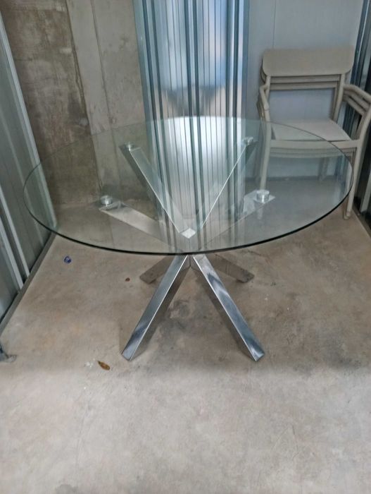 Mesa Spider em vidro