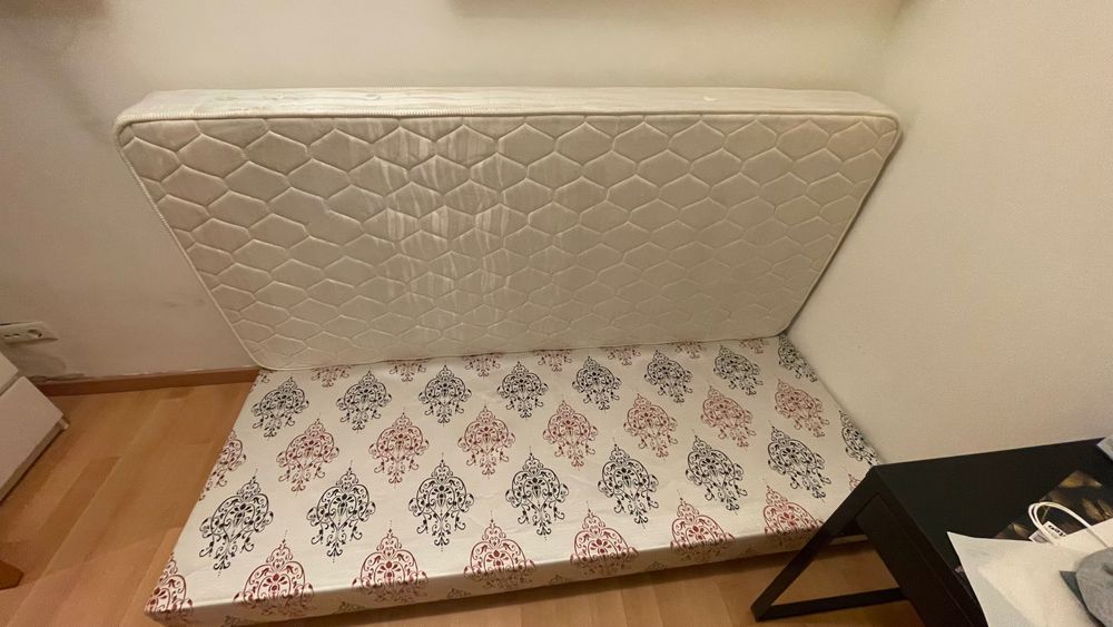 Base forrada em tecido cama solteiro