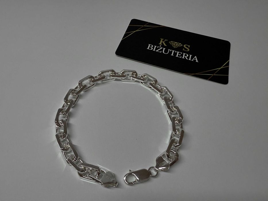 Srebrna Bransoletka Ankier 23,5 CM 42 Gram PR. 925 Okazja !