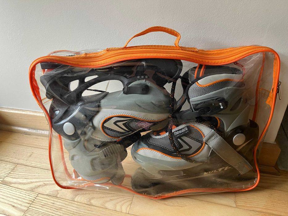 łyży hokejowe dla chłopca rozm.31-33+ buty narciarskie gratis