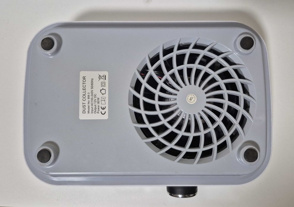 Вытяжка маникюрная SIMEI BQ-858-3, 80 W, сеть, аккумулятор 2000 mAh