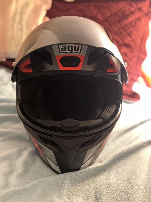 Capacete AGV K1 S Fastlap Black/Grey/Red